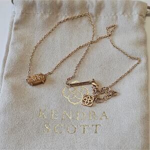Kendra Scott Rose Gold‎ Drusy Elisa Necklace